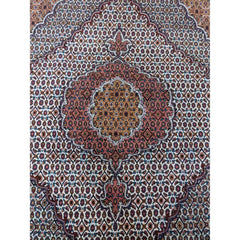 205 x 150 cm Tabriz Traditional White Rug - Rugoutlet