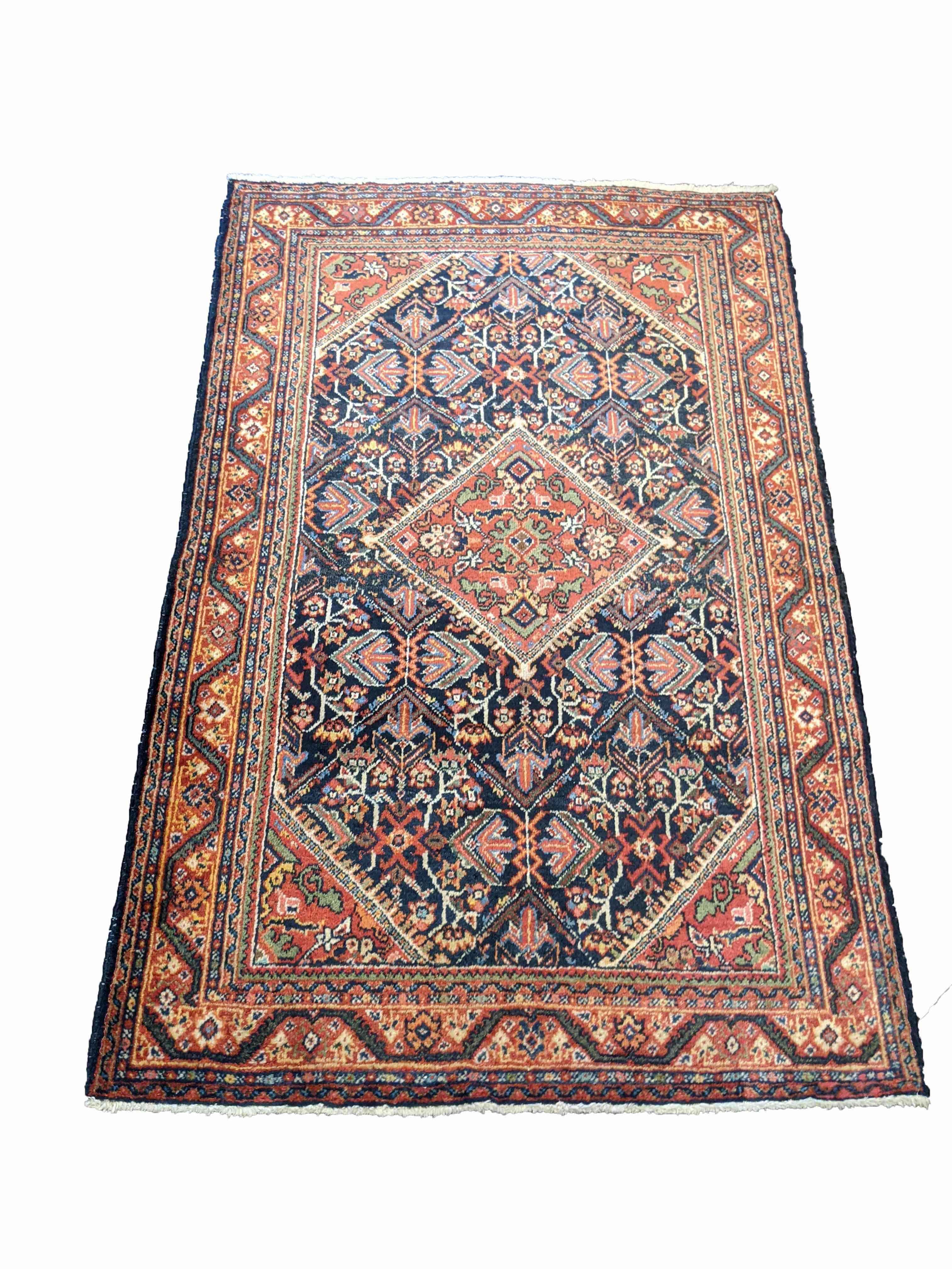 206 x 133 cm old malayer Traditional Brown Rug - Rugmaster