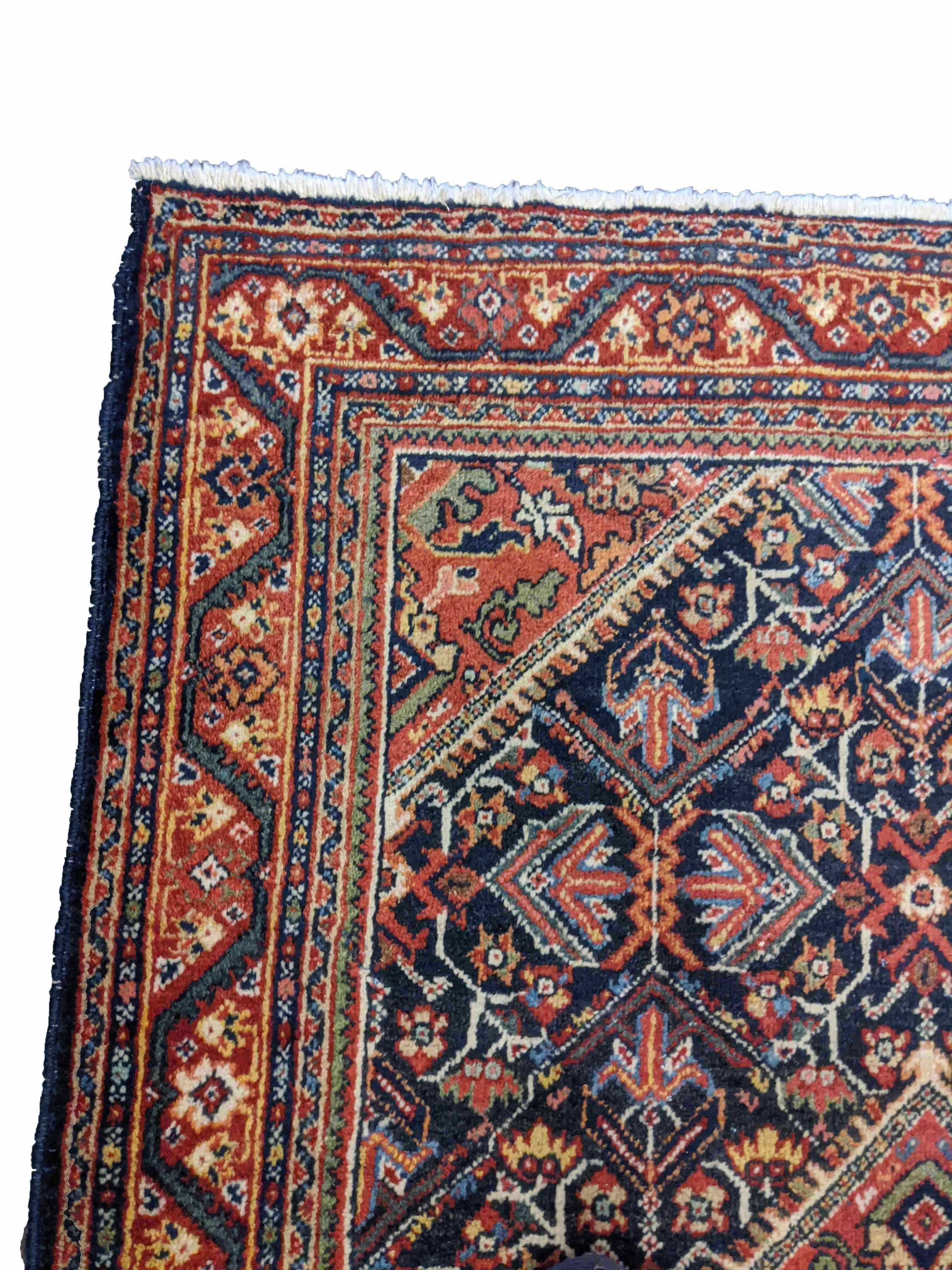 206 x 133 cm old malayer Traditional Brown Rug - Rugmaster