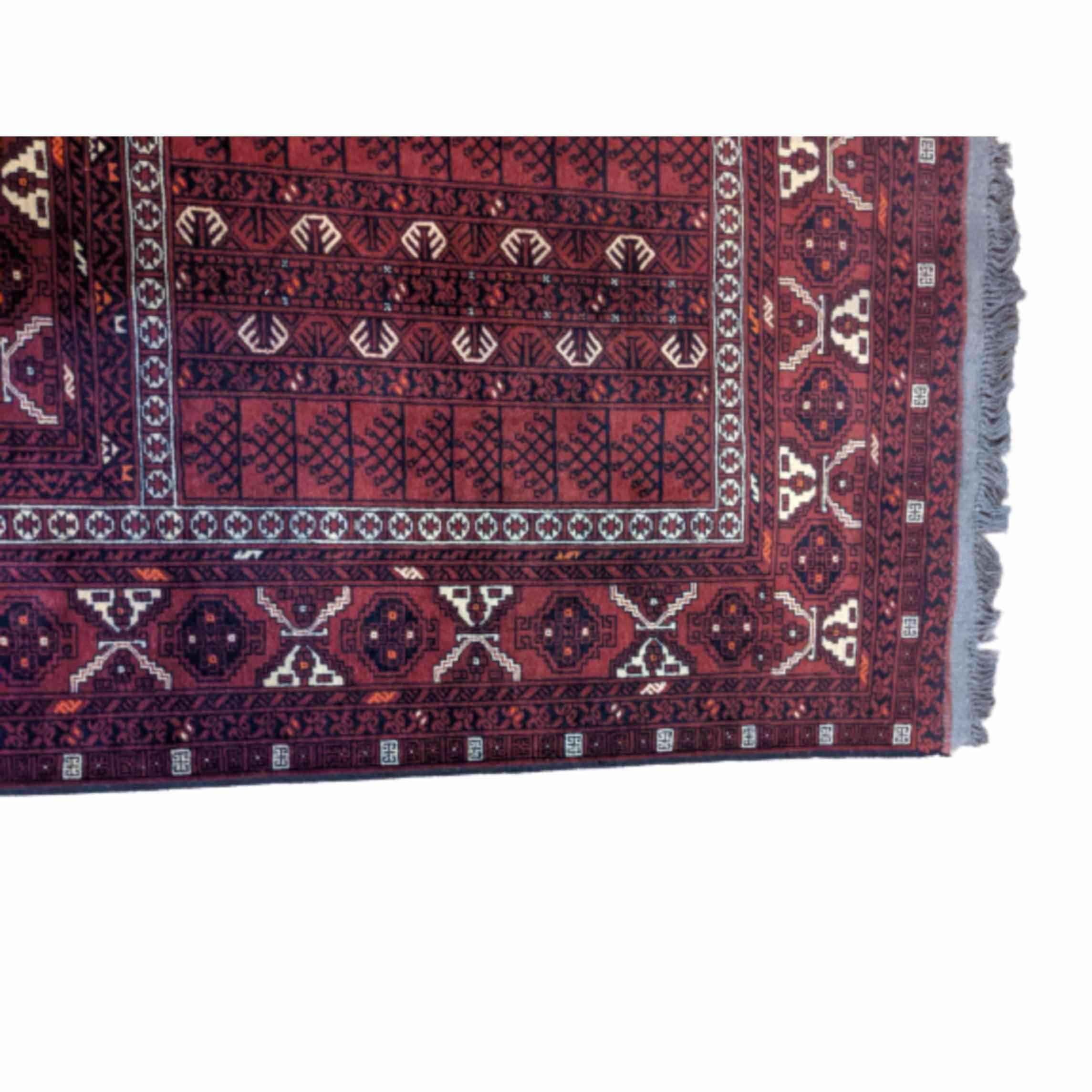 207 x 102 cm Afghan Khan Tribal Purple Rug - Rugoutlet