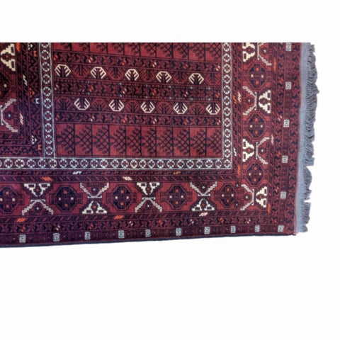 207 x 102 cm Afghan Khan Tribal Purple Rug - Rugoutlet