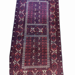 207 x 102 cm Afghan Khan Tribal Purple Rug - Rugmaster
