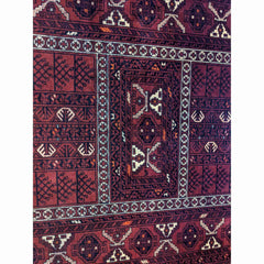 207 x 102 cm Afghan Khan Tribal Purple Rug - Rugmaster