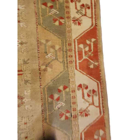 207 x 122 cm Turkish Milas Traditional Yellow Rug - Rugmaster