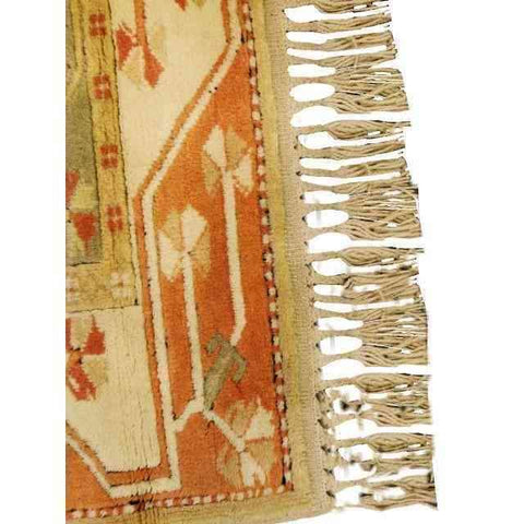 207 x 122 cm Turkish Milas Traditional Yellow Rug - Rugmaster