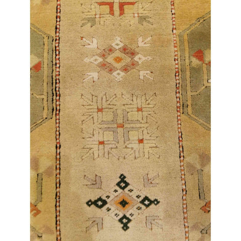 207 x 122 cm Turkish Milas Traditional Yellow Rug - Rugmaster