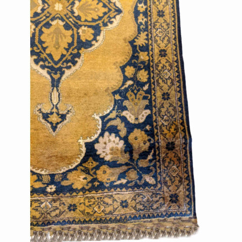 207 x 124 cm Afghan Gold Tribal Gold Rug - Rugoutlet