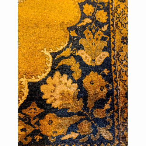207 x 124 cm Afghan Gold Tribal Gold Rug - Rugoutlet