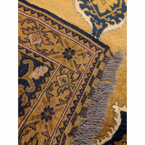 207 x 124 cm Afghan Gold Tribal Gold Rug - Rugoutlet