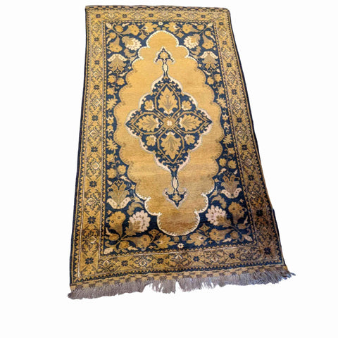 207 x 124 cm Afghan Gold Tribal Gold Rug - Rugoutlet