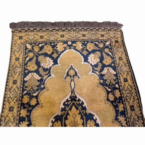 207 x 124 cm Afghan Gold Tribal Gold Rug - Rugoutlet