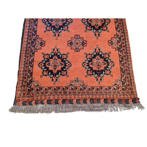 207 x 125 cm Khan Mohammadi Traditional Orange Rug - Rugoutlet