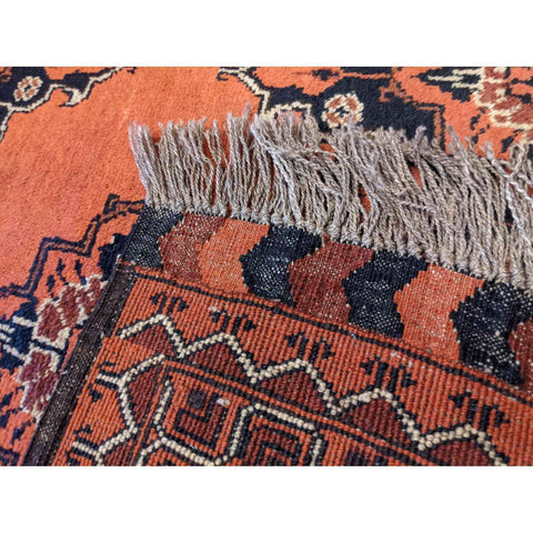207 x 125 cm Khan Mohammadi Traditional Orange Rug - Rugoutlet