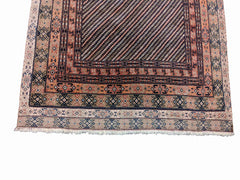 207 x 126 cm Nomadic Afghan Tribal Brown Rug - Rugoutlet