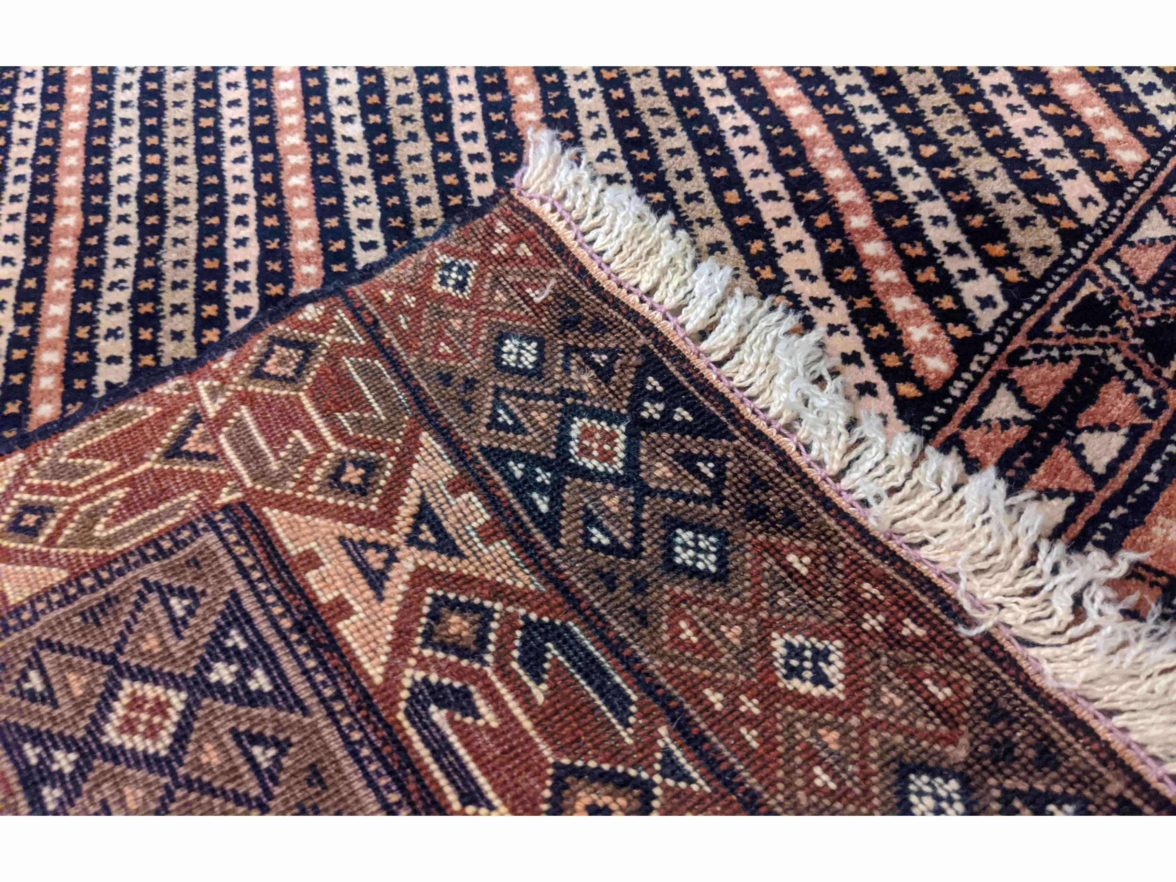 207 x 126 cm Nomadic Afghan Tribal Brown Rug - Rugmaster