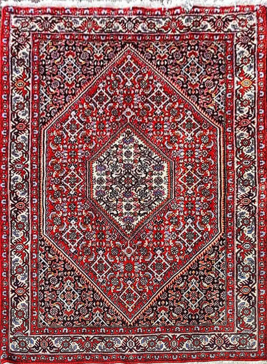 207 x 154 cm persian antique bijar Antique Red Rug