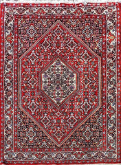 207 x 154 cm Persian Bidjar Antique Red Rug - Rugoutlet