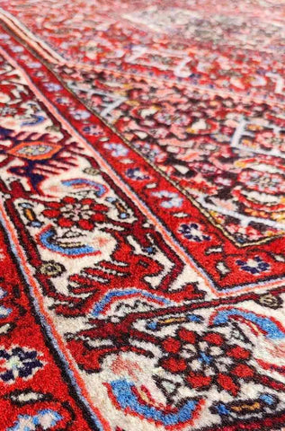 207 x 154 cm Persian Bidjar Antique Red Rug - Rugoutlet