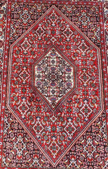 207 x 154 cm persian antique bijar Antique Red Rug - Rugmaster