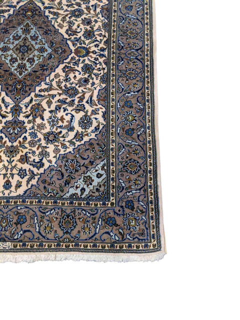 208 x 140 cm Kashan Traditional Blue Rug - Rugmaster