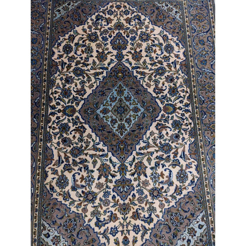 208 x 140 cm Kashan Traditional Blue Rug - Rugmaster