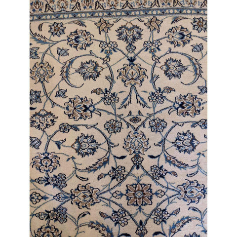 208 x 148 cm Silk Wool Traditional White Rug - Rugoutlet