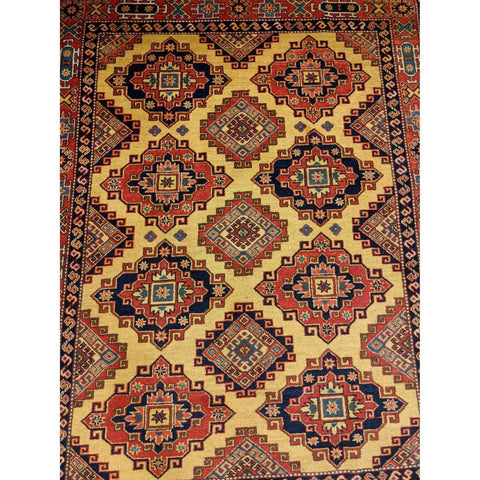 208 x 161 cm Kazak Yellow Rug - Rugoutlet