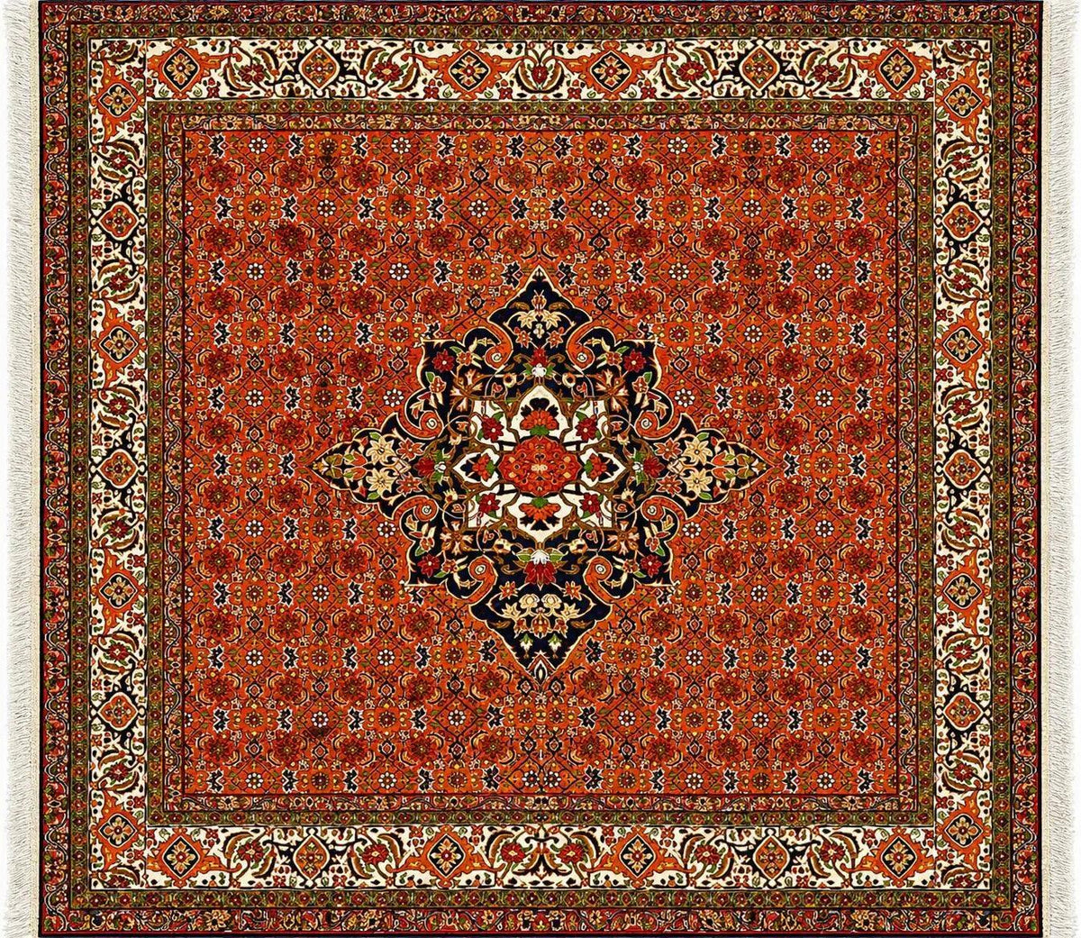 Persian Bidjar Wool Rug 165 x 153 cm (5.41 x 5.02 ft)