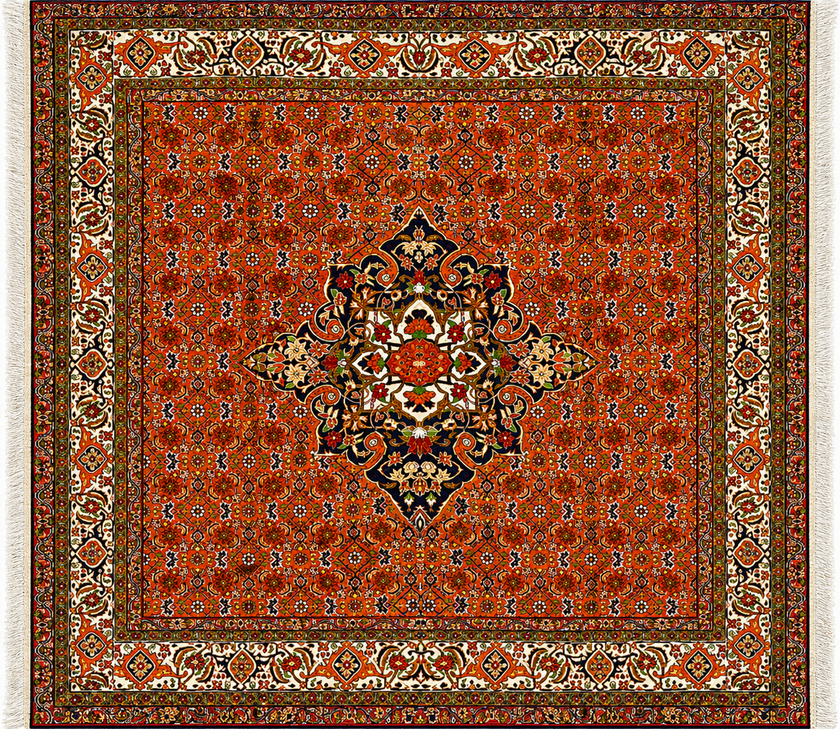 Persian Bidjar Wool Rug 165 x 153 cm (5.41 x 5.02 ft)