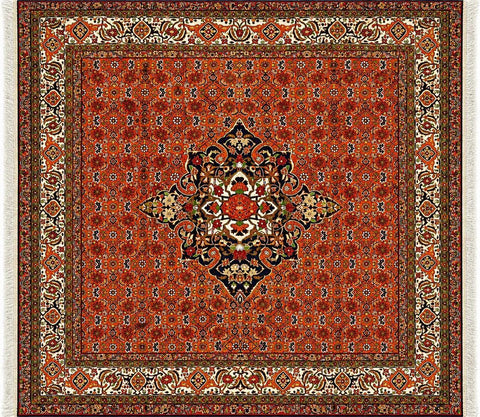 Persian Bidjar Wool Rug 165 x 153 cm (5.41 x 5.02 ft)