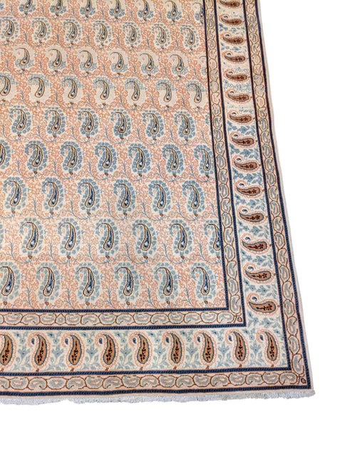 210 x 137 cm Kashan Traditional White Rug - Rugmaster