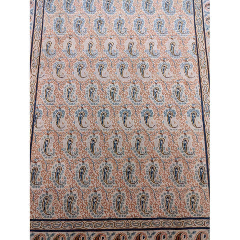 210 x 137 cm Kashan Traditional White Rug - Rugmaster