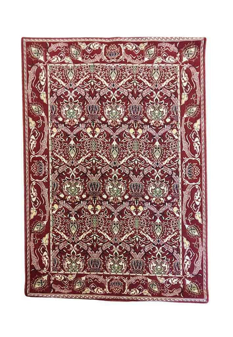 210 x 140 cm power Loom Traditional Magenta Rug - Rugoutlet