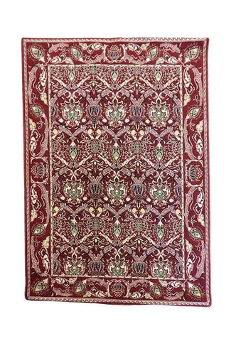210 x 140 cm power Loom Traditional Magenta Rug - Rugoutlet