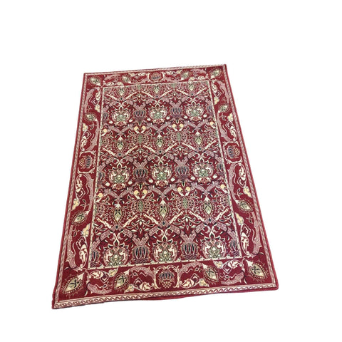 210 x 140 cm power Loom Traditional Magenta Rug - Rugoutlet