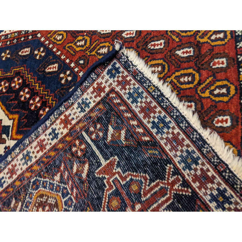 210 x 143 cm Old Shiraz Tribal White Rug - Rugoutlet
