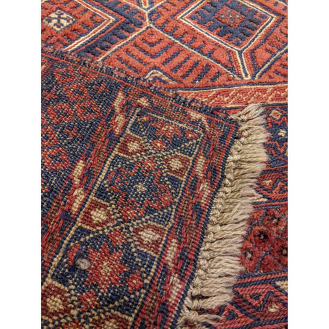 210 x 156 cm Fine afghan Mushwani Tribal Red Rug - Rugoutlet