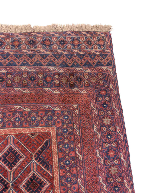 210 x 156 cm Fine afghan Mushwani Tribal Red Rug - Rugmaster