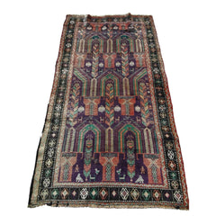 212 x 120 cm Persian Baluch Traditional Violet Rug - Rugmaster