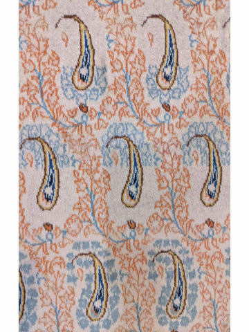 213 x 135 cm Fine Old Kashan Traditional Beige Rug - Rugoutlet