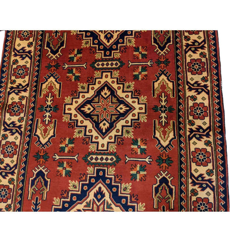214 x 123 cm natural dye Tribal Yellow Rug - Rugoutlet