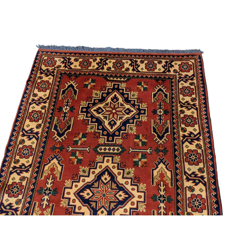 214 x 123 cm natural dye Tribal Yellow Rug - Rugmaster