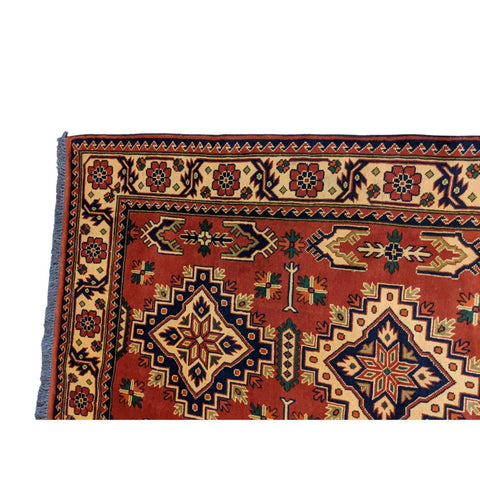 214 x 123 cm natural dye Tribal Yellow Rug - Rugoutlet