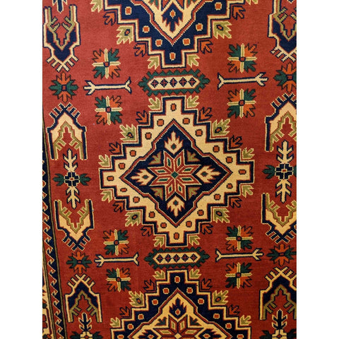 214 x 123 cm natural dye Tribal Yellow Rug - Rugmaster
