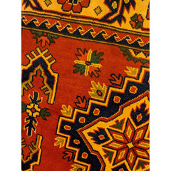 214 x 123 cm natural dye Tribal Yellow Rug - Rugmaster