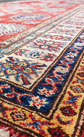 214 x 135 cm Kazak Red Rug - Rugoutlet