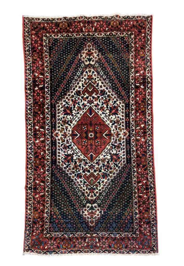 214 x 136 cm Persian Bakhtiar Traditional Red Rug - Rugmaster