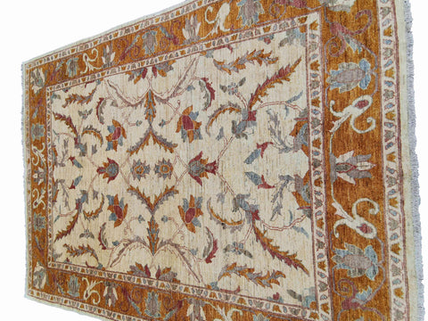 214 x 278 cm Ziegler Antique Brown Rug - Rugmaster