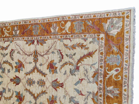214 x 278 cm Ziegler Antique Brown Rug - Rugmaster