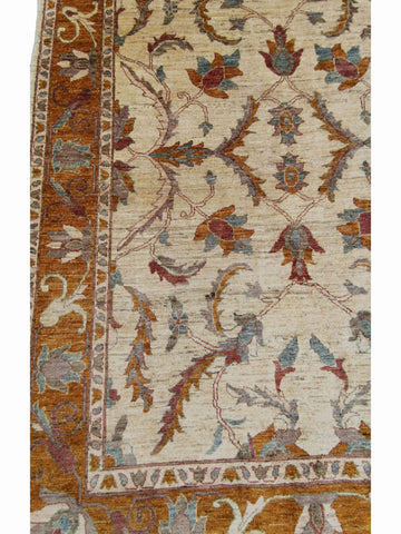 214 x 278 cm Ziegler Antique Brown Rug - Rugmaster
